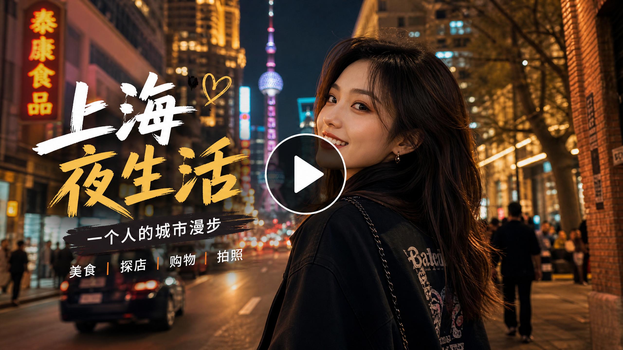 玩物社区 - 上海夜生活城市漫步视频